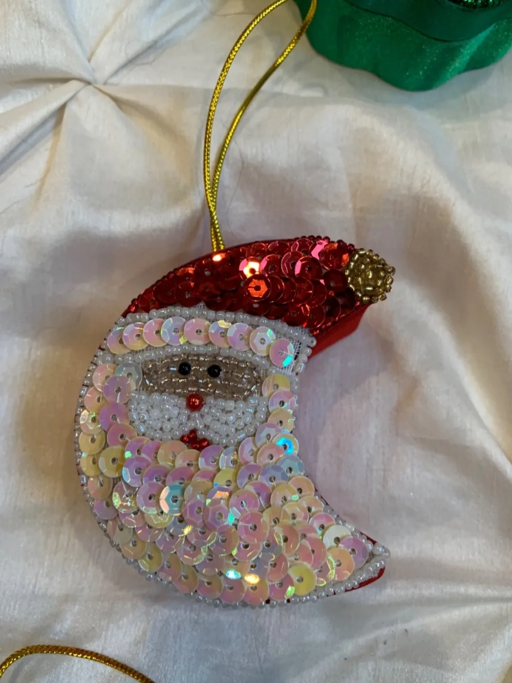 New Set 12 Christmas 2006 Sequin Ornament Boxes